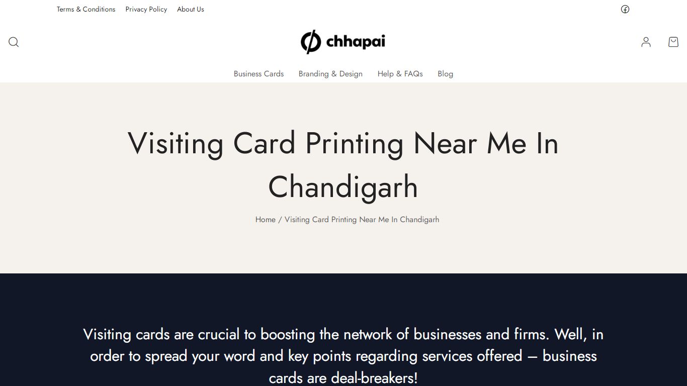 Visiting Card Printing Near Me In Chandigarh - Chhapai